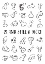 21st Dicks Birthday Card created by Replay Prints