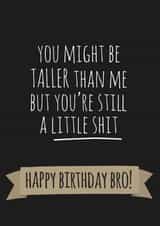 Cheeky Little Shit Brother Birthday Card created by whimsical AF