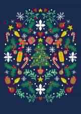 Christmas Tree Pattern Card created by Jessie Maeve Studio