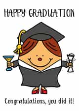Funny Graduation Congratulations Card For A Special Graduate created by Knick Knack Crafts