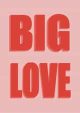 Big Love wedding/engagement card created by Frankie Rose Illustration