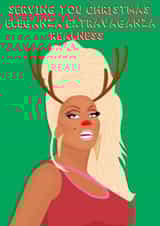 RuPaul Extravagant Christmas Card  created by Red Koala