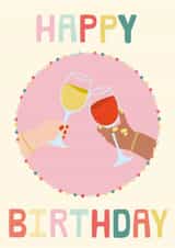 Happy Birthday Wine Friend created by Boris and the Bean