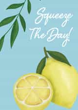 Squeeze The Day Lemon Watercolour Card created by Emma Simonsen