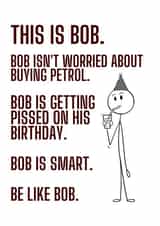 This is Bob card created by Original Fox Cards