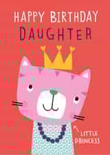 Cat princess daughter birthday card created by Dawn Machell