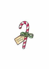 Seasons Greetings Candy cane created by Harriet Alice Fox
