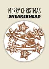 Sneaker Christmas Cookie Card created by Lauren Fernandes Designs