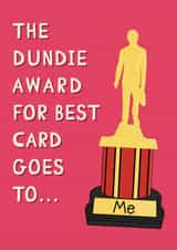 The Office Dundie Award Card created by Luke Oxtoby