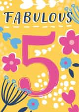 Isn't it fabulous to be 5! created by Dinky Rouge