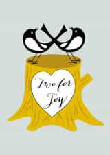 Two for joy - Card for twins created by Willow and Ink