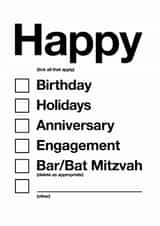 Emergency Greeting Card created by Matt Windsor