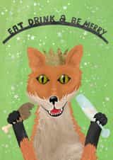Jolly Fox Christmas Card created by PearlyPea 