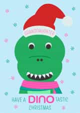 T-Rex Granddaughter Christmas Card created by Simply Nix