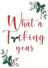 What a Year Christmas Card created by Wednesday's Wombat