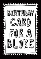 Hilarious no nonsense card for a bloke created by Liverpool Card Studio