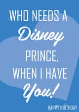 Disney Prince/Princess - Happy Birthday Card 1000 created by Vale Designs