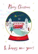 Traditional Christmas Card - London Themed Christmas Card - Tower Bridge created by Jessica Hogarth