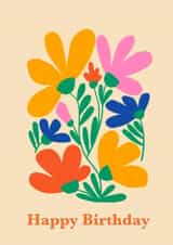 floral art Birthday card created by Gigi Rosado