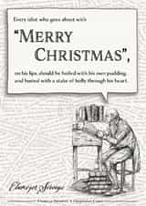 Scrooge Merry Christmas Quote Card created by Wit & Wisdom