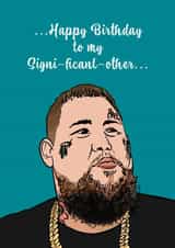 Rag n Bone man Significant other birthday card created by Dani Verbeeten