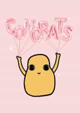 Congrats balloon card created by Charlotte Watts