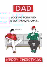 Quality time with Dad Christmas card 1000 created by I Made A Funny!