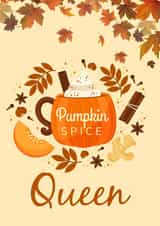 Pumpkin Spice Queen created by Kelman Cards