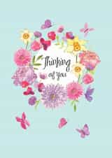 Floral Wreath Happy Easter Card created by Pom Pom Party Cards