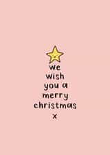 We wish you a merry Christmas tree card created by SecretlyMegan