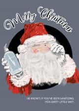 Sanitizing Santa created by Sophie Hilton Designs