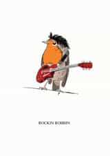 A Robin with a Mullet! created by Sophie Hilton Designs