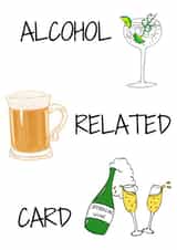 Alcohol Related Card created by Sahara Designs
