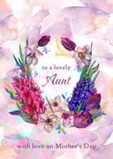 Mother's day card with spring flowers for Aunt created by Katycharm