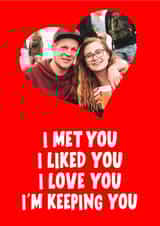 Personalised Valentines Day Photo Card created by Banter King - PC Love Valentines Day Personalised Photo Card 12267