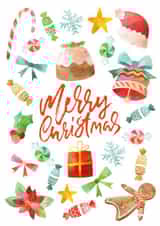 Watercolour Cutie Merry Christmas created by Littlest Comforts