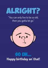 Karl Pilkington Happy birthday an' that! created by McCabe Graphics