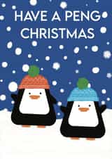 Have a peng Christmas! Cute penguin card! created by Emma TK Design
