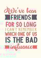 Friendship celebration Card created by Thankful Cards