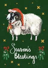 Christmas Sheep Seasonal Greetings created by Rebecca Bagley