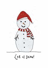 Let it Snow Christmas Card created by Illustrate by Elfums
