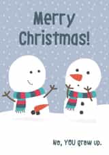 Cheeky Snowman Christmas Card created by Wink Design - Michelle Roberts