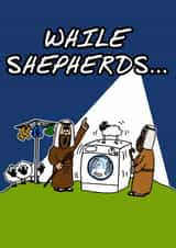 Funny Christmas Shepherds created by Doodle Rob