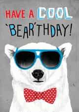Cool bear 'Bear'thday design created by Pencilface