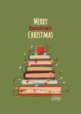 Merry Bookish Christmas card created by Ralitsa Hristova