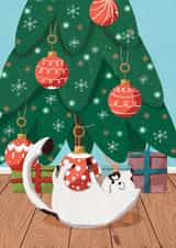 Cute cate Christmas card created by Ralitsa Hristova