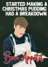 Bon Appetit (Christmas) James Acaster created by Pink + Pip
