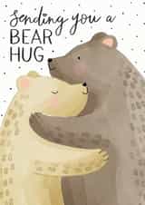 Cute sending you a bear hug card created by Making Meadows Ltd