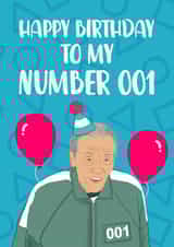 Squid Game Birthday Card created by The Cake Thief