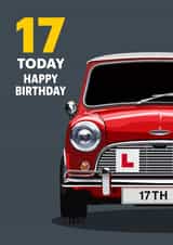 17TH BIRTHDAY CLASSIC MINI LEARNER DRIVER created by RetroMotion Artwork